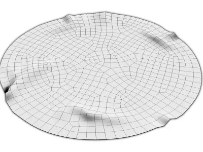 Beach Throw Low-poly 3D model