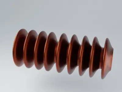 Electric Insulator Low-poly 3D model