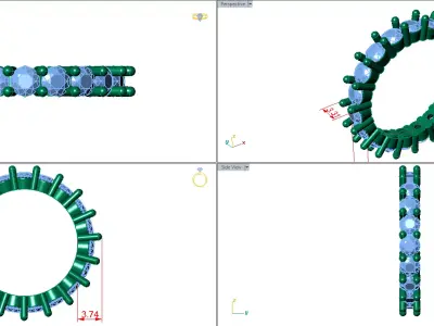 full eternity round band  3D print model