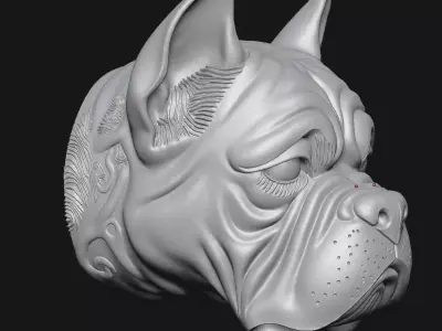 Bulldog 3D print model