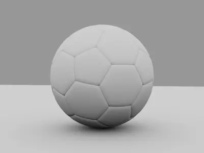 Football Soccer Low-poly 3D model