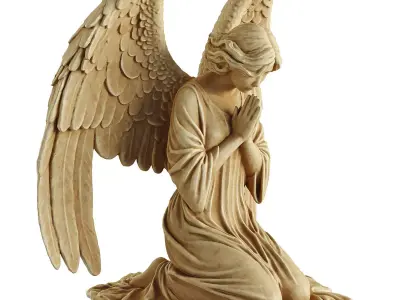 angel prayer 3D model