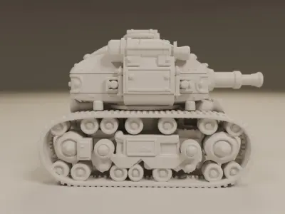 tank steampunk 3D print model