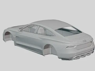 Audi e-tron GT Concept 2019 Printable Body 3D print model