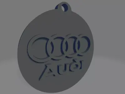 Audi Keychain 3D print model