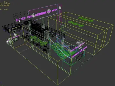 Exhibition - Area - 15X15-3DMAX2012-01 3D model