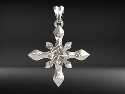 Starburst Pendant 3D print model