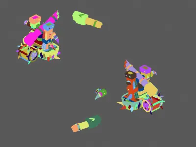 Game Steam Harbour - Damaged Crane 01 3D model