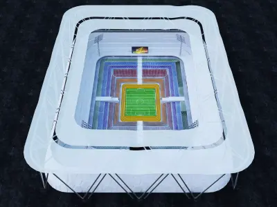 Soccer Stadium F 15 3D model