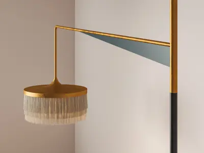 ABATJOUR FLOOR CEILING LAMP 3D model