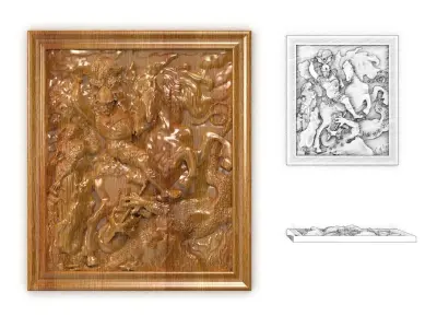 George the Victorious 3d painting Zbrush source 3D model