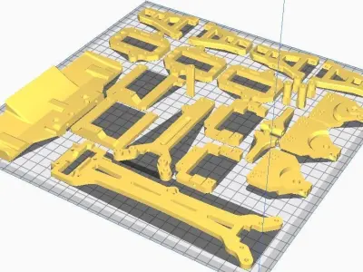 HSP 94123 Flying Fish RWD conversion kit 3D print model