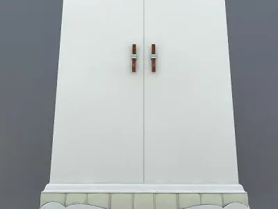 Bruno Zampa Cabinet Low-poly 3D model