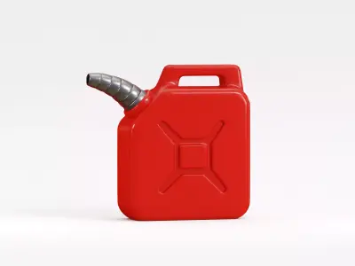 Fuel canister Low-poly 3D model