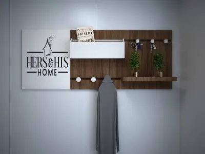 organizer for wall 3D model