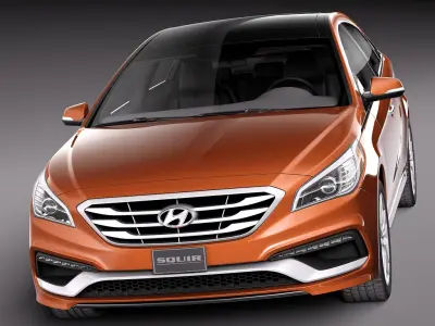 Hyundai Sonata 2015 3D model