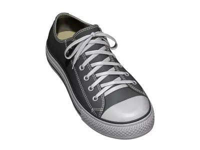 Converse Taylor All Star Shoes High Poly 3D model