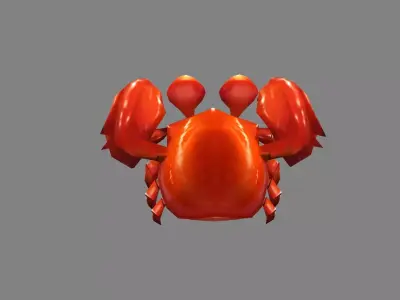 Cartoon Crab Low-poly 3D model purchase