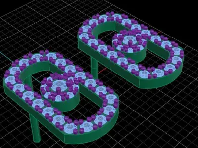 Messika Earrings 3D print model