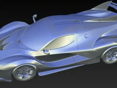 Ferrari FXX-K 2015 custom-Obj-Exterior 3D model