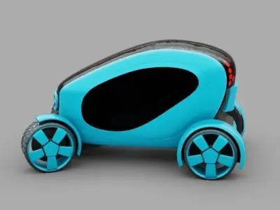 URBAN POD  rigged 3D model