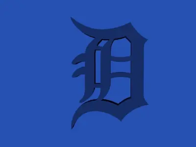 Detroit Tigers Team Logo 3D model