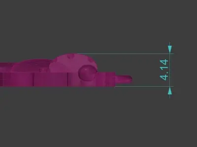 Revolver Pendant Gold Silver Platinum Luxury Jewelry 3D print model