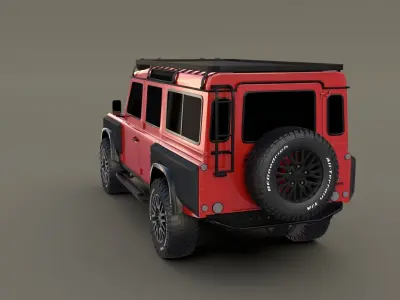 Land Rover Defender 110 Custom v2 3D model