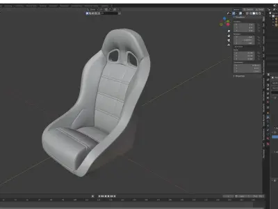 Sport seat 3D model