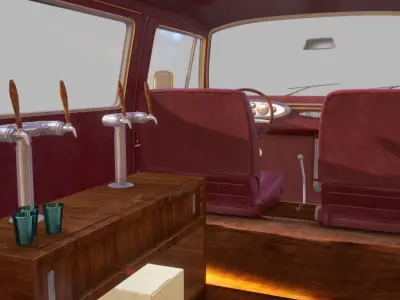 Caffee Van Car 3D model