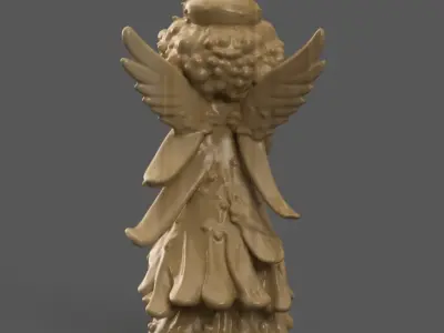 angel for christmas decoration 007 3D print model