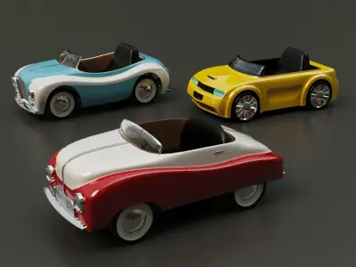 kids cars 3D model