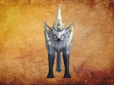 Animal - fantasy wolf Low-poly 3D model