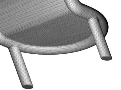 Stylish Lounge Chair 3D print model