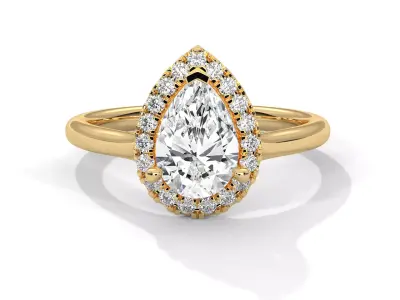 solitaire ring with detail images and 360 render videos 33 3D print model