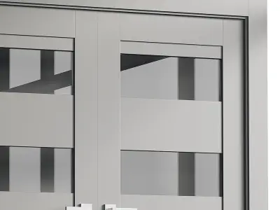 Modern interior door 16-2 3D model