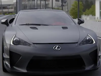 2012 LEXUS LFA LE Nurburgring Edition 3D Model Animated PBR  3D model