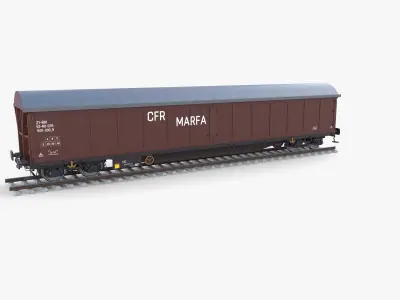 CFR Boxcar Rail Car v2 3D model
