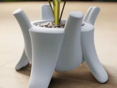 Modern planter Free 3D print model