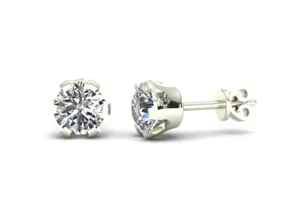 Women Diamond Earrings 3D print model 89