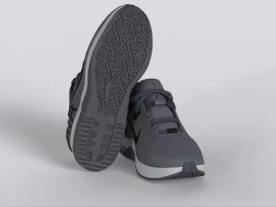 Men Air Max Alpha 4 Training Shoes Low-poly 3D model