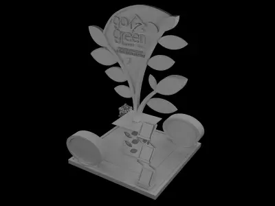 Booth Exhibition Stand a418a 3D model