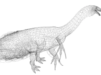 Therizinosaurus Low-poly 3D model