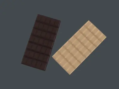 Chocolate Bars  3D Model Low-poly 3D model