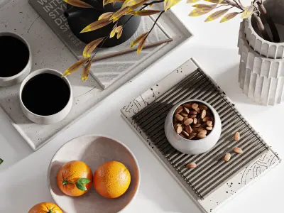 decorative set08 3D model