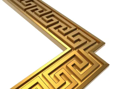 carved frame 3D model 77