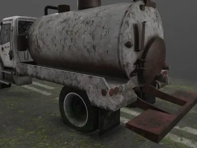 Old Truck 04 Low-poly 3D model