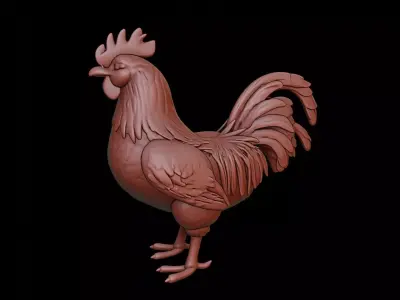 Chicken Animal Sculpture 3D print model