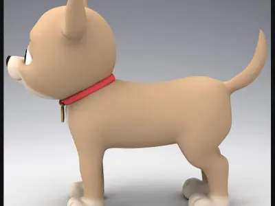 Cartoon Chihuahua 3D model