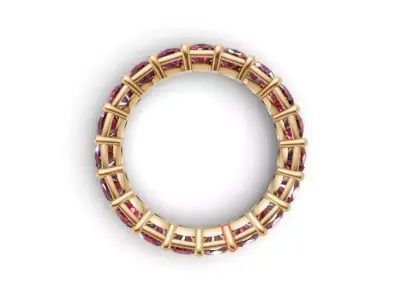 Diamond Ring Luxury Wedding 3D Model  Elegant Jewelry Design 3D model